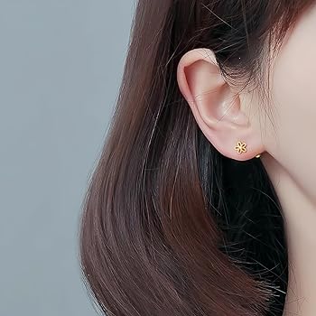 Amazon | ピアス ネジ式 つけっぱなし レディース シルバー925